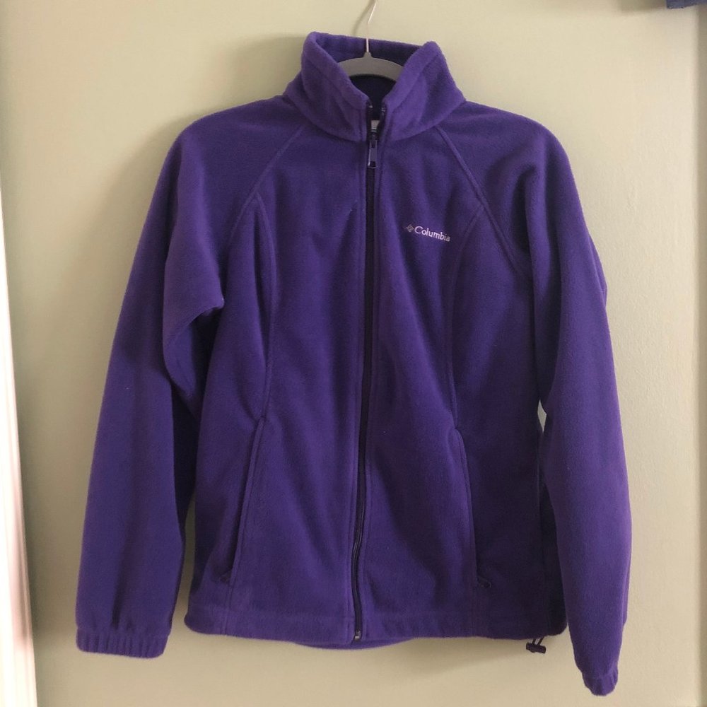 Columbia Purple Full Zip Fleece Jacket
